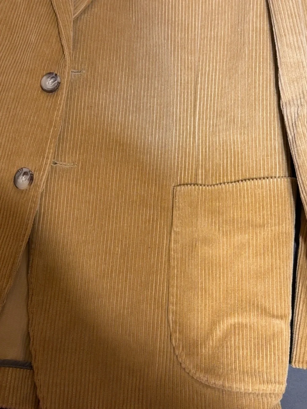 Jos. A. Bank Tan Camel Corduroy Two-Button Sport Coat